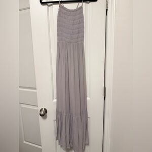 Z Supply Lavender Smocked Spaghetti-Strap Maxi Dress